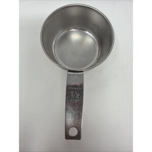 Foley Replacement 1/2 Cup Measuring Cup Stainless Handle Vintage Script Logo